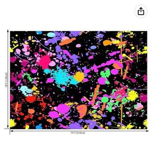 Paint splatter backdrop